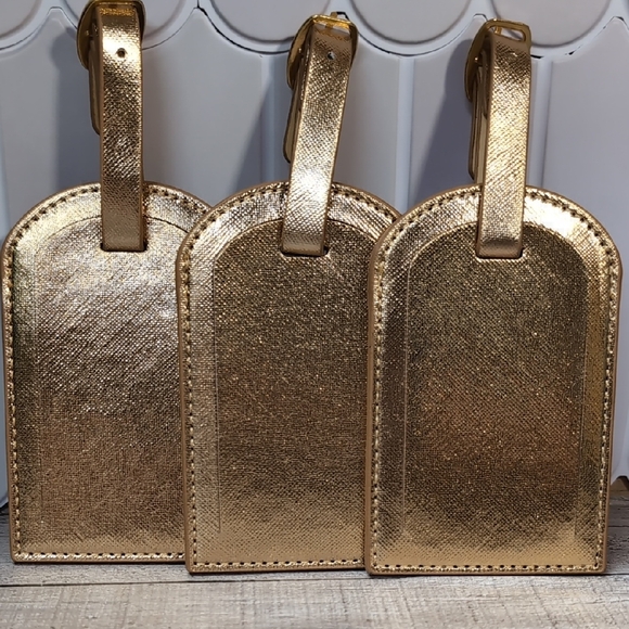 Elton John Gold Luggage Tags - Picture 2 of 5